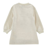 Monnalisa Abito tinta unita con Stampa Beige per Bambina 19F900 BEIGE MONNALISA 