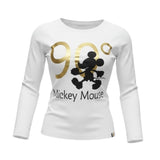 Monnalisa Shirt Girocollo tinta unita con Stampa Bianco per Bambina 252603 BIANCO MONNALISA 