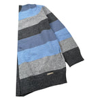 Monnalisa Cardigan Tricolore con Fantasia A Righe Grigio per Bambino 258803 GRIGIO MONNALISA 