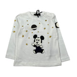 Monnalisa Shirt Girocollo tinta unita con Stampa Bianco per Neonato 282603 BIANCO MONNALISA 