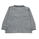 Monnalisa Polo Manica Lunga tinta unita Grigio per Neonato 282604 GRIGIO MONNALISA 
