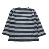 Monnalisa Shirt Bicolore Fantasia A Righr Grigio/Blu per Neonato 282605 GRIGIO/BLU MONNALISA 