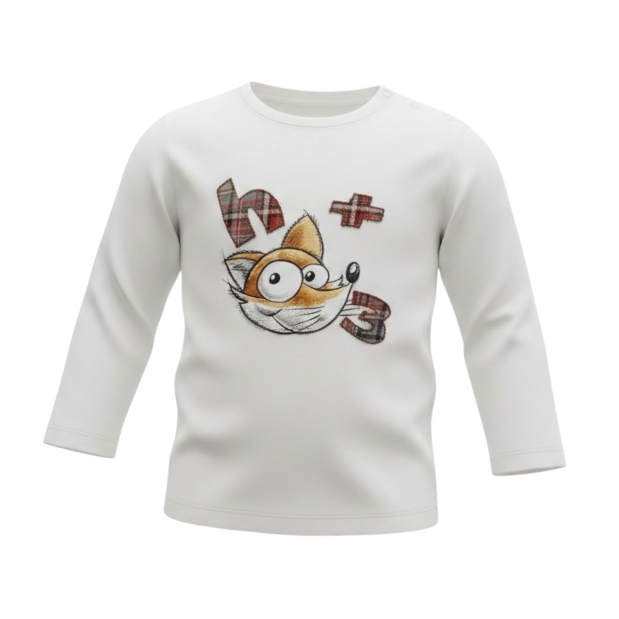 Monnalisa Shirt Girocollo tinta unita con Stampa Bianco per Neonato 282608P4 BIANCO MONNALISA 