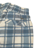 Monnalisa Pantalone Fantasia Quadri con Elastico In Vita Azzurro per Neonato 286408 AZZURRO MONNALISA 