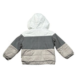 Monnalisa Giubbino Tricolore con Capuccio Catalinfrangente Grigio per Neonato 288100 GRIGIO MONNALISA 