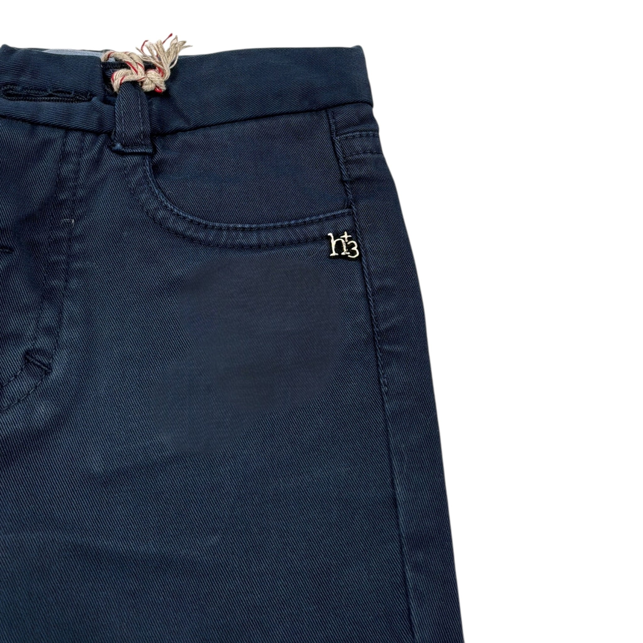 Monnalisa Pantalone tinta unita con Girovita Regolabile Blu per Neonato 288401R1 BLU MONNALISA 
