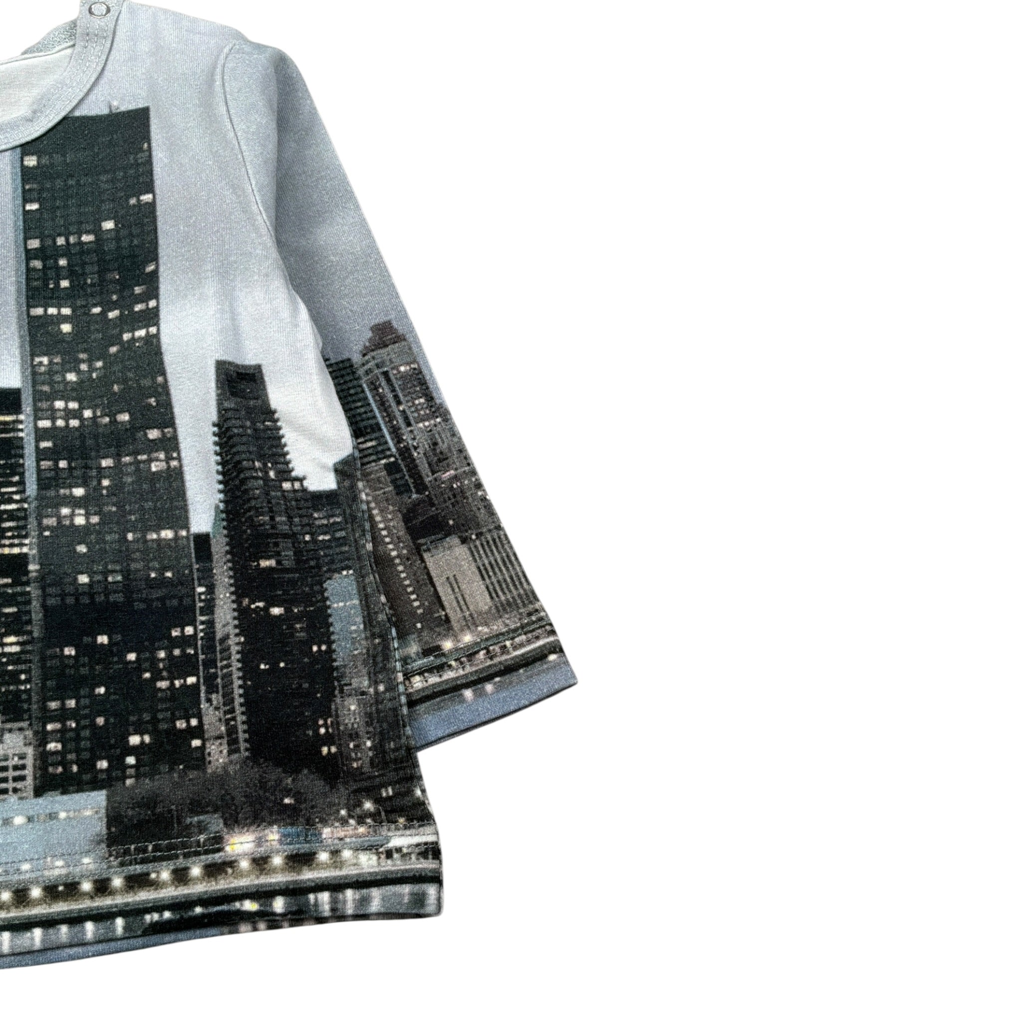 Monnalisa Shirt Stampa Fantasia Grigio per Neonato 288605 GRIGIO MONNALISA 