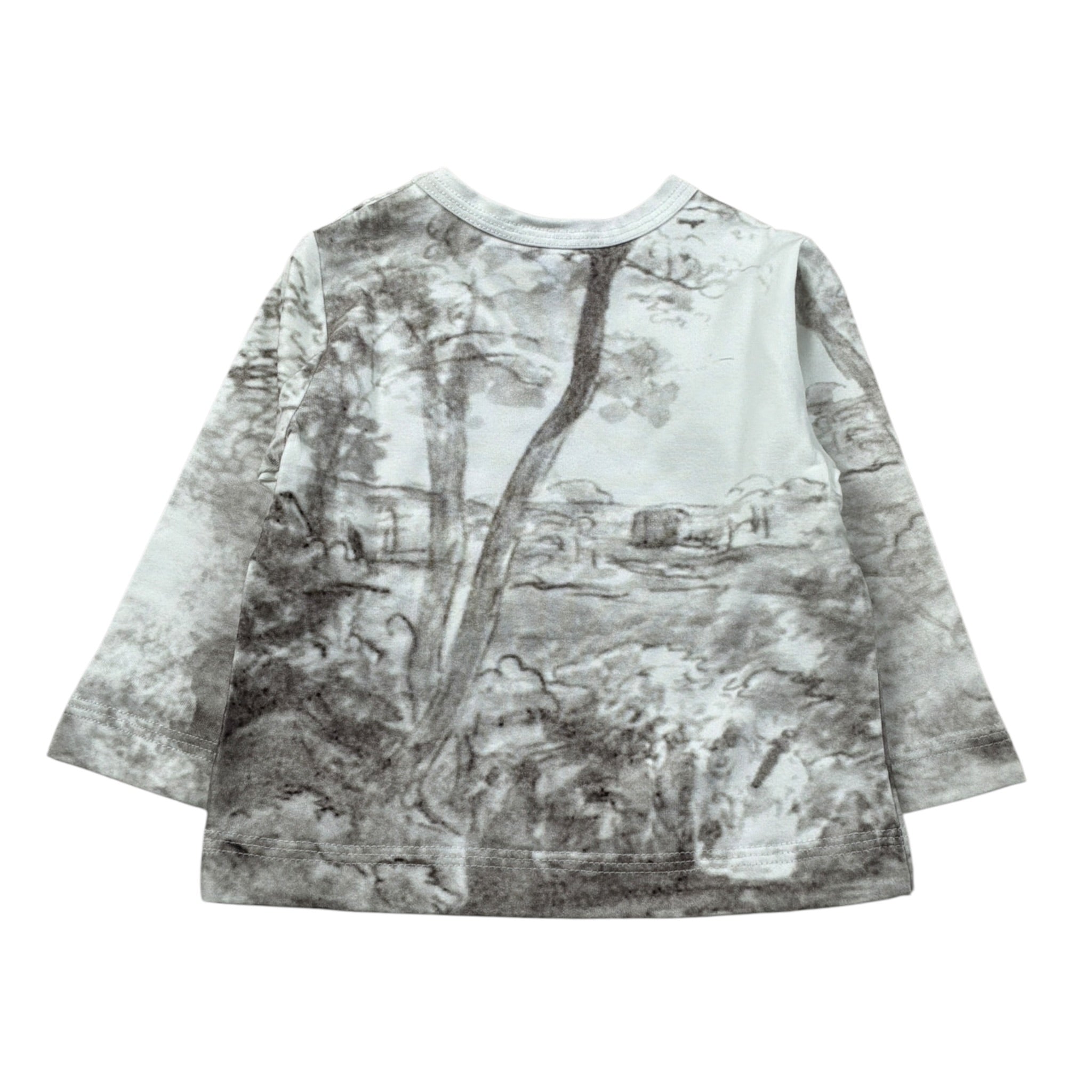 Monnalisa Shirt Girocollo tinta unita Stampa Fantasia Bianco per Neonato 288618 BIANCO MONNALISA 