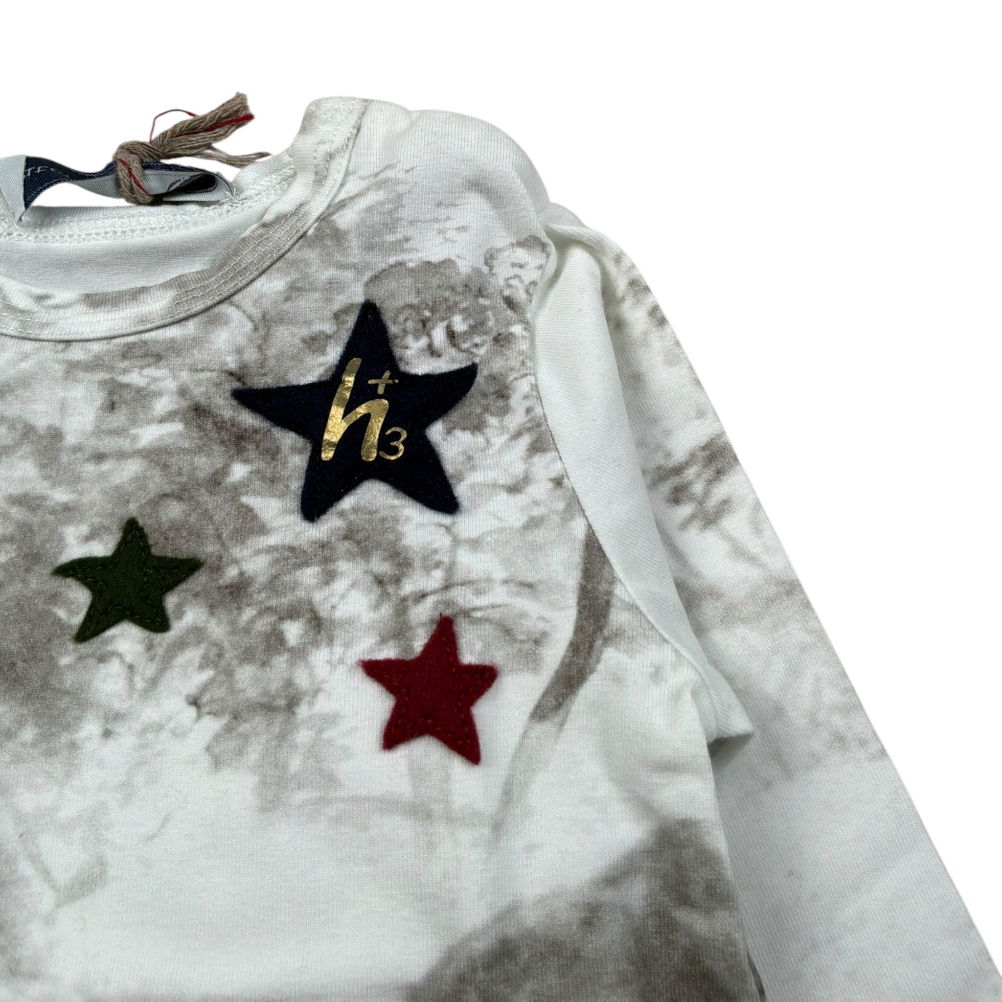 Monnalisa Shirt Girocollo tinta unita Stampa Fantasia Bianco per Neonato 288618 BIANCO MONNALISA 
