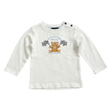 Monnalisa Shirt Girocollo tinta unita con Stampa Bianco per Neonato 28B607 BIANCO MONNALISA 