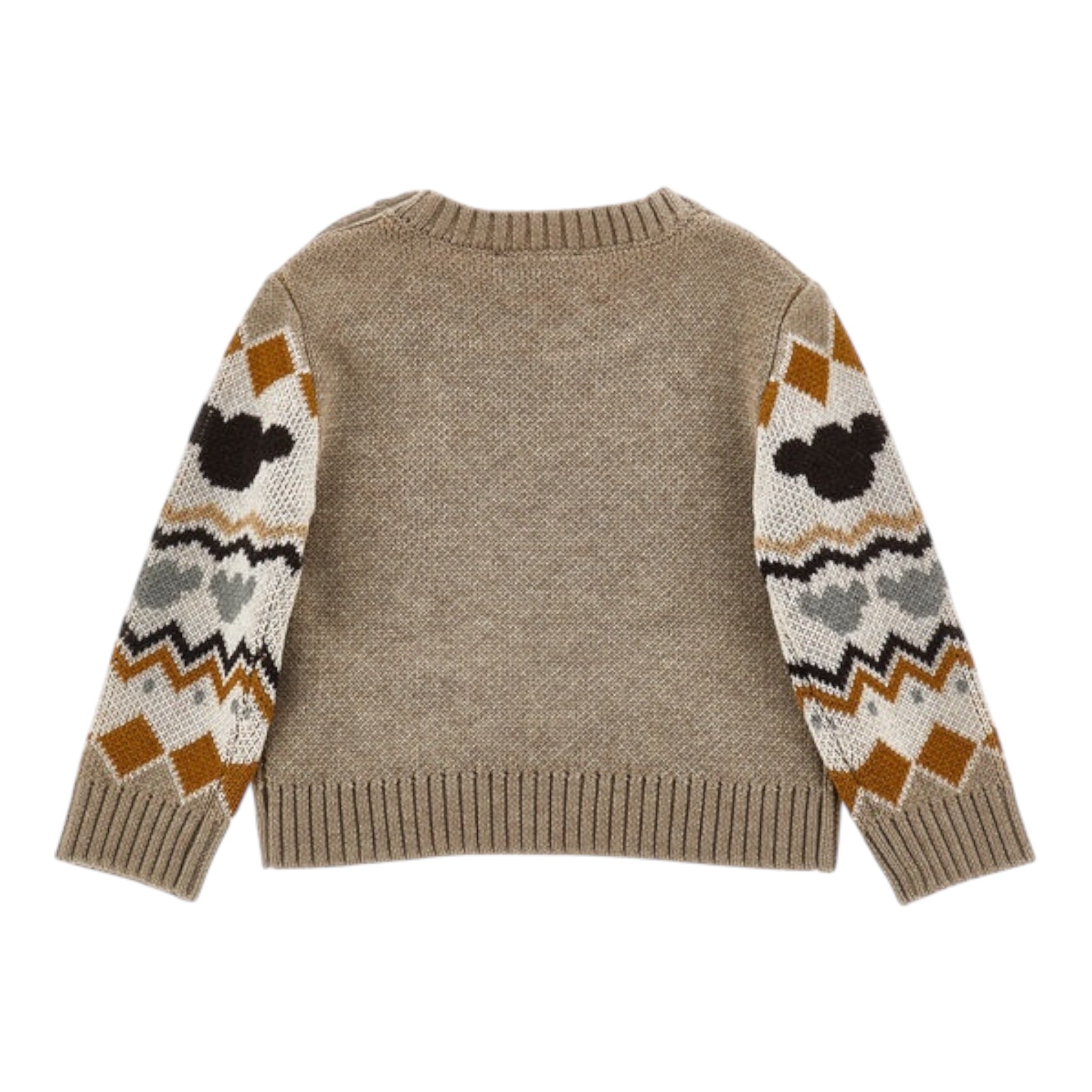 Monnalisa Maglia tinta unita con Stampa Beige per Bambina 28F607 BEIGE MONNALISA 