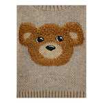 Monnalisa Maglia tinta unita con Stampa Beige per Bambina 28F607 BEIGE MONNALISA 