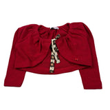 Monnalisa Coprispalle tinta unita Rosso per Bambina 312805J ROSSO MONNALISA 