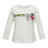 Monnalisa Shirt tinta unita con Stampa Bianco per Neonata 316629 BIANCO MONNALISA 