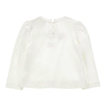 Monnalisa Shirt Girocollo tinta unita con Stampa Bianco per Neonata 31F624 BIANCO MONNALISA 