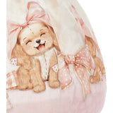 Monnalisa Gonna Bicolore con Stampa Panna/Rosa per Neonata 31F701 PANNA/ROSA MONNALISA 