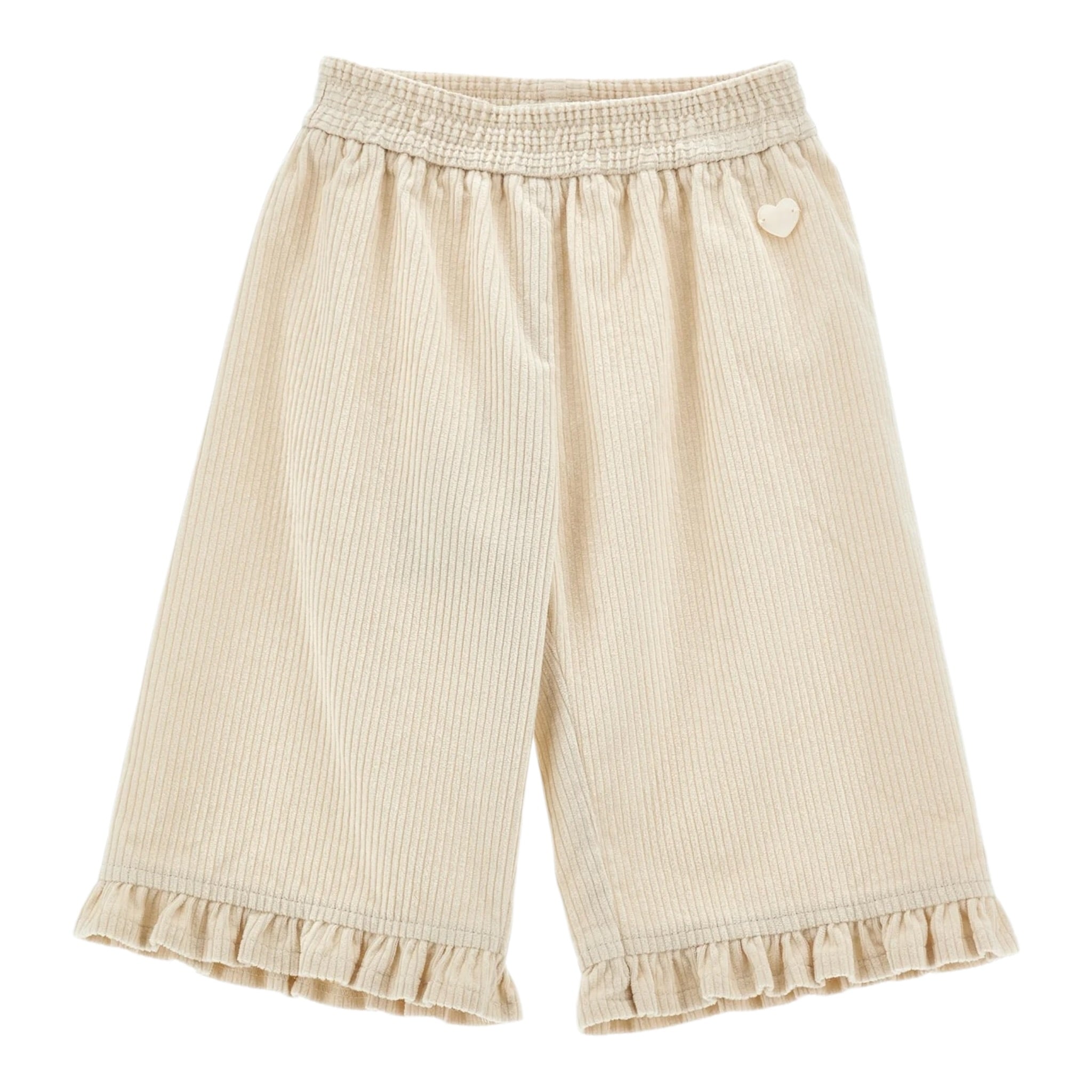Monnalisa Pantalone tinta unita Modello Palazzo Beige per Neonata 37F402 BEIGE MONNALISA 