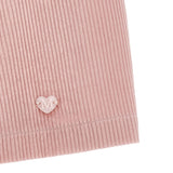 Monnalisa Salopette tinta unita In Velluto Rosa per Bambina 37F902JX ROSA MONNALISA 