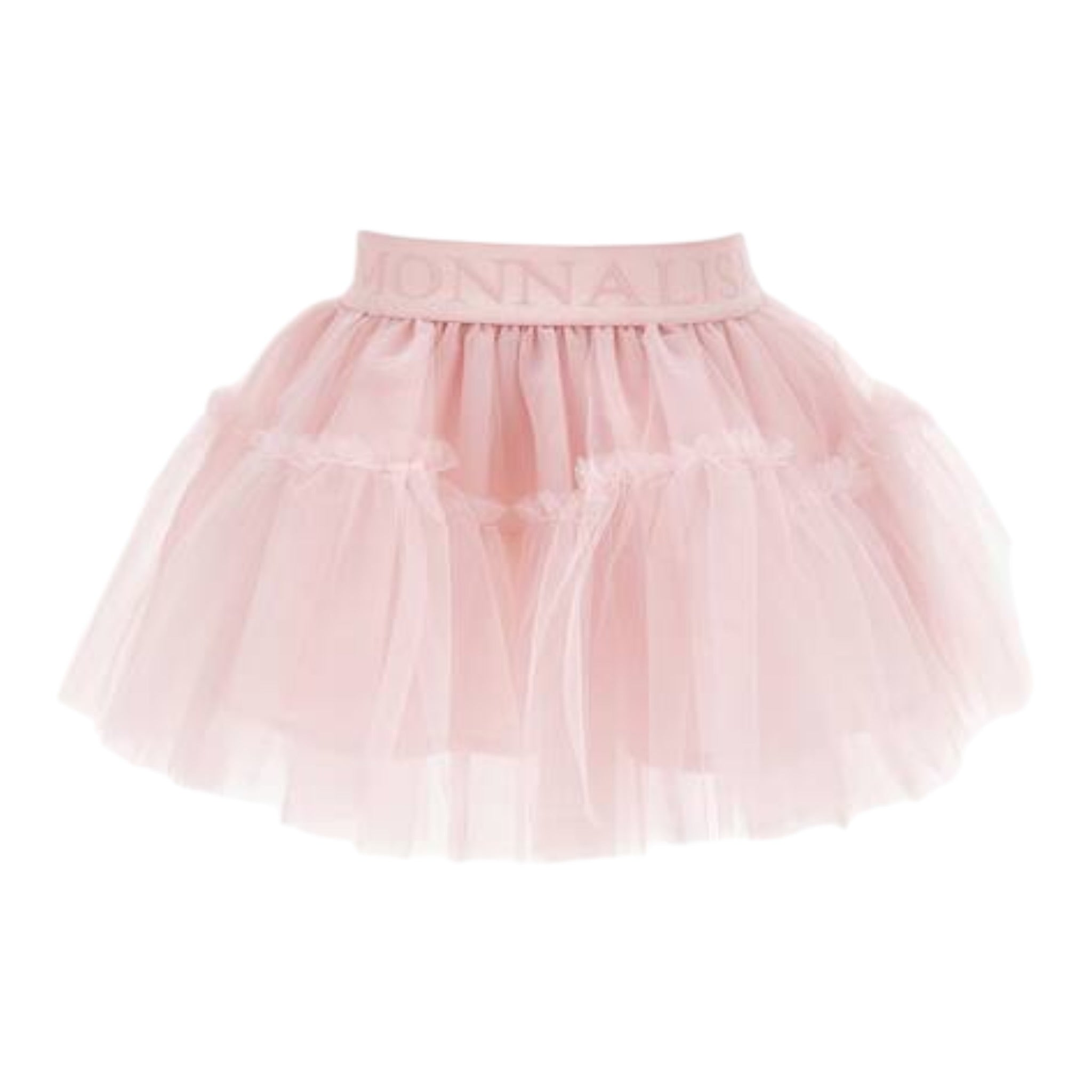 Monnalisa Gonna tinta unita con Tulle Rosa per Neonata 37FGON ROSA MONNALISA 