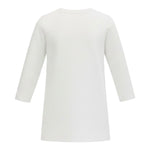 Monnalisa Shirt tinta unita con Stampa Bianco per Neonata 392602S9 BIANCO MONNALISA 