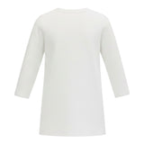 Monnalisa Shirt tinta unita con Stampa Bianco per Neonata 392602S9 BIANCO MONNALISA 