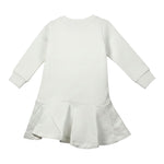Monnalisa Abito tinta unita con Stampa Bianco per Neonata 394913RH BIANCO MONNALISA 