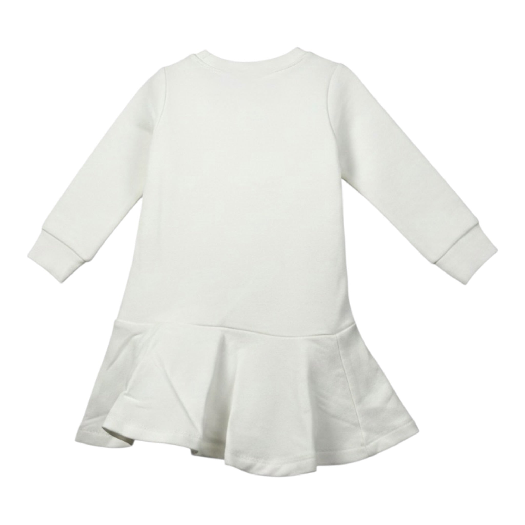 Monnalisa Abito tinta unita con Stampa Bianco per Neonata 394913RH BIANCO MONNALISA 