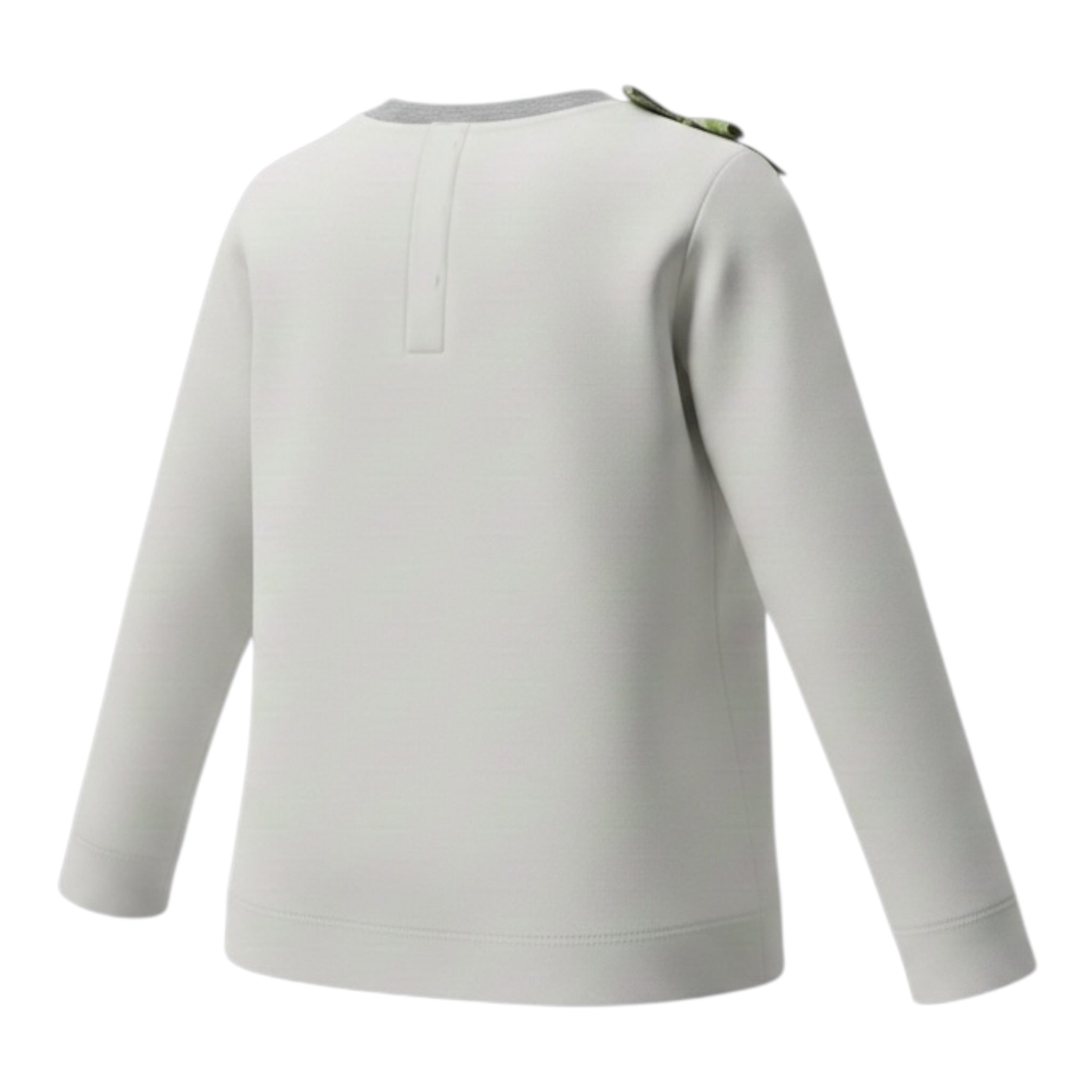 Monnalisa Shirt tinta unita con Stampa Bianco per Neonata 396624PO BIANCO MONNALISA 