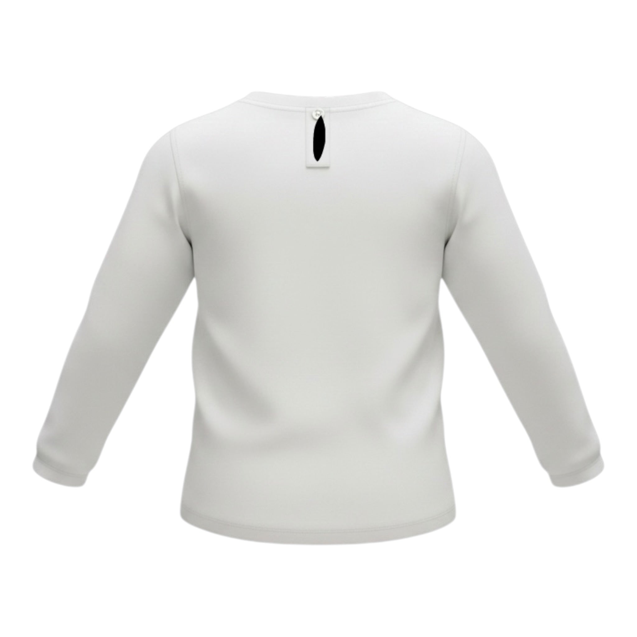 Monnalisa Shirt tinta unita con Stampa Bianco per Bambina 396627S8 BIANCO MONNALISA 