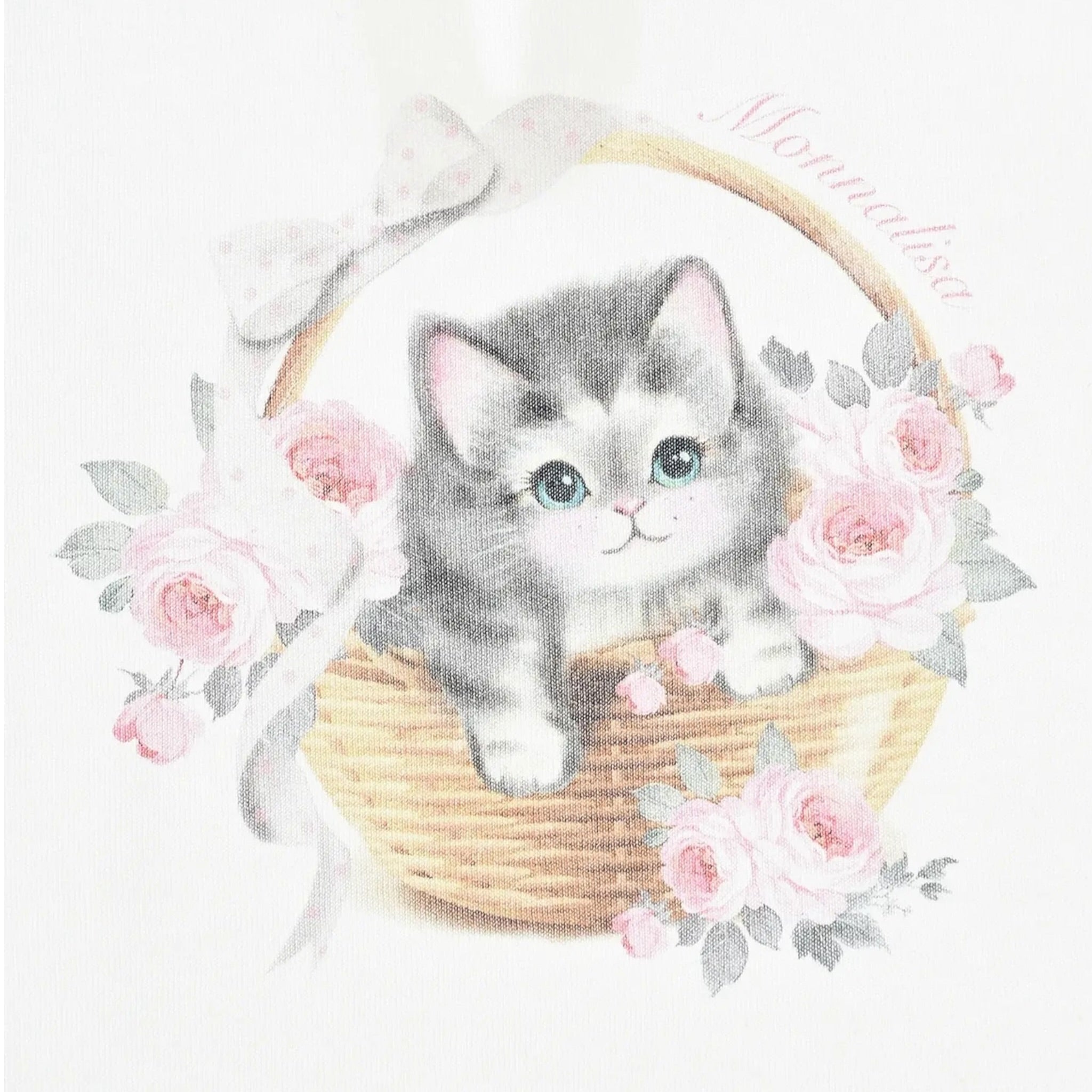 Monnalisa Shirt tinta unita con Stampa Bianco per Neonata 398606SE BIANCO MONNALISA 