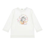 Monnalisa Shirt tinta unita con Stampa Bianco per Neonata 398606SE BIANCO MONNALISA 