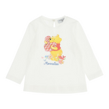 Monnalisa Shirt tinta unita con Stampa Bianco per Neonata 398616PB BIANCO MONNALISA 
