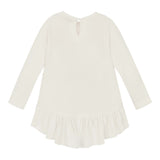 Monnalisa Maxi Shirt tinta unita con Stampa Bianco per Neonata 39B612 BIANCO MONNALISA 