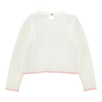 Monnalisa Maglia Girocollo tinta unita con Brillantini Panna per Neonata 39D617 PANNA MONNALISA 
