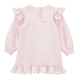 Monnalisa Maxi Felpa tinta unita con Rouches E Stampa Rosa per Neonata 39D900 ROSA MONNALISA 