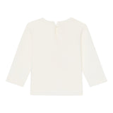 Monnalisa Shirt Girocollo tinta unita Cn Stampa Panna per Neonata 39F602 PANNA MONNALISA 