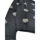 Monnalisa Maglia Girocollo tinta unita con Ricami Nero per Bambina 498601 NERO MONNALISA 