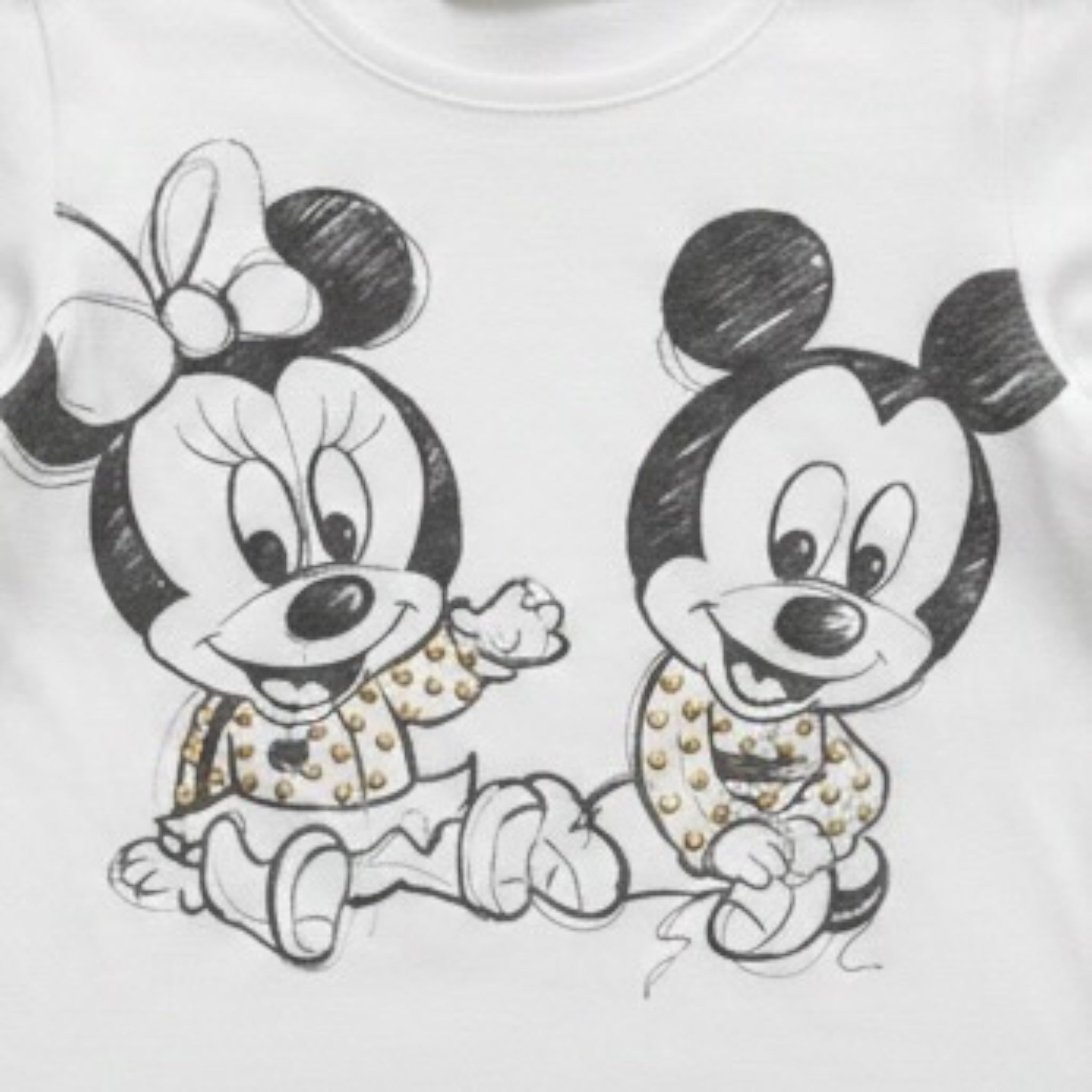 Monnalisa Shirt tinta unita con Stampa Bianco per Neonata 634600SH BIANCO MONNALISA 