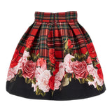 Monnalisa Gonna Stampa Fantasia Rosso per Bambina 71F701 ROSSO MONNALISA 