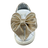 Monnalisa Sneakers tinta unita con Fiocco Panna per Neonata 83D002 PANNA MONNALISA 