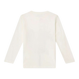 Monnalisa Shirt Girocollo tinta unita con Stampa Panna per Bambina TV8A80 PANNA MONNALISA 
