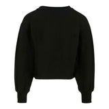 Moschino Felpa Chiusa Girocollo con Stampa Nero per Bambina HDF06E NERO MOSCHINO 