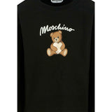 Moschino Felpa Chiusa Girocollo con Stampa Nero per Bambina HDF06E NERO MOSCHINO 