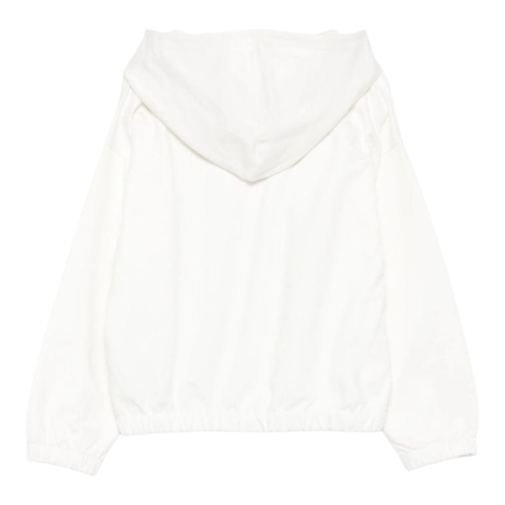 Moschino Felpa Chiusa con Cappuccio tinta unita con Stampa Panna per Bambina HDF06JX PANNA MOSCHINO 