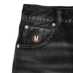 Moschino Gonna In Denim tinta unita Nero per Bambina HDJ03ZX NERO MOSCHINO 
