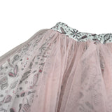 Moschino Gonna tinta unita con Stampe E Tulle Bianco per Bambina HDJ04C BIANCO MOSCHINO 