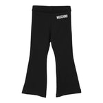 Moschino Leggins Modello Zampa con Logo Nero per Bambina HDP06S NERO MOSCHINO 