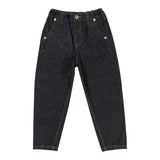 Moschino Jeans tinta unita con Girovita Regolabile Blu per Bambina HDP06V BLU MOSCHINO 