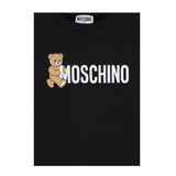 Moschino Abito Girocollo Manica Lunga tinta unita Nero per Bambina HDV0GYX NERO MOSCHINO 