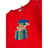 Moschino Abito tinta unita con Stampa Rosso per Bambina HDV0I2 ROSSO MOSCHINO 
